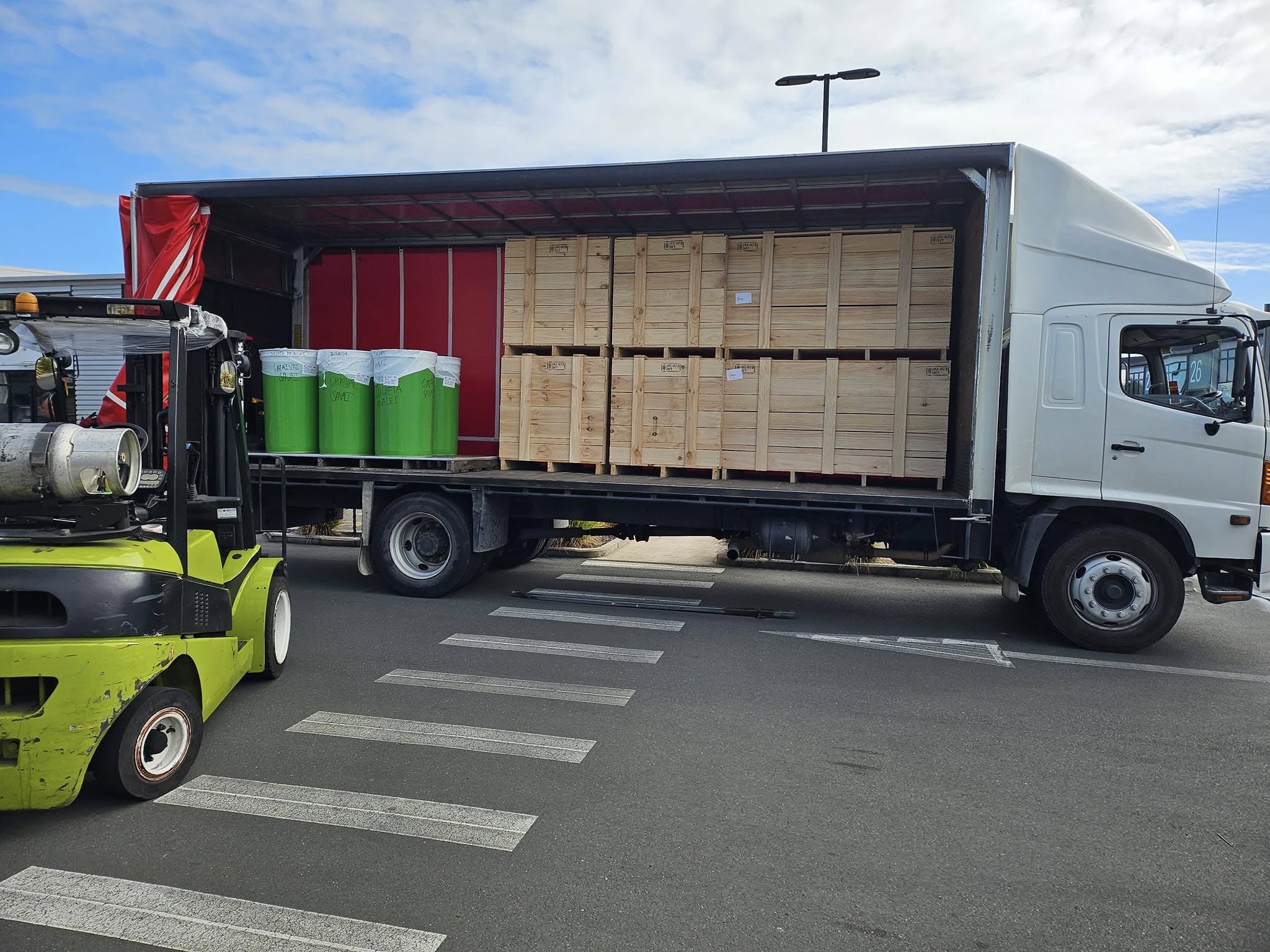 Forklift Loading Truck