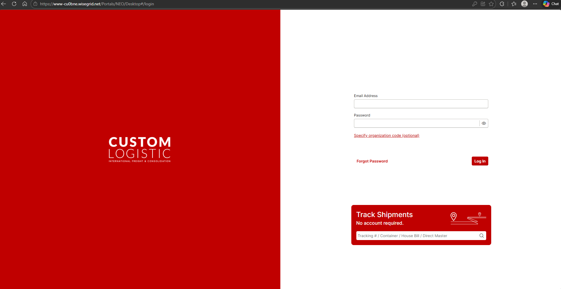Image of Custom Logistic dashboard